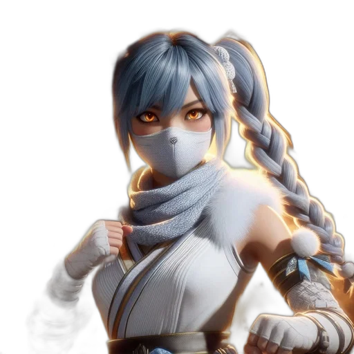 fantasy art, anime, concept art, 3d render transparent PNG cut-out