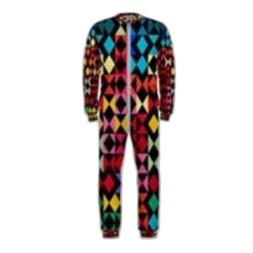 jacket, vibrant, multicolored, onesie transparent PNG cut-out