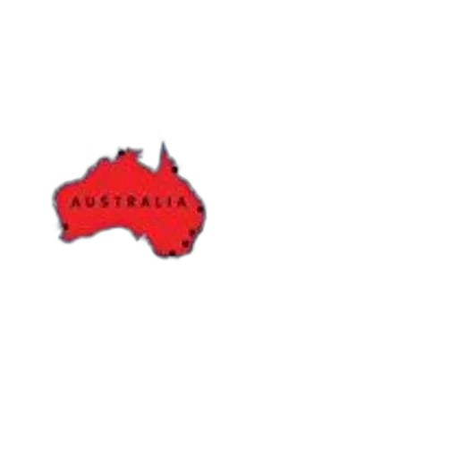 map, showing, australia, new transparent PNG cut-out