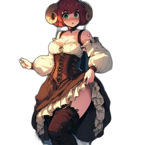 dress, staff, hat, robot transparent PNG cut-out