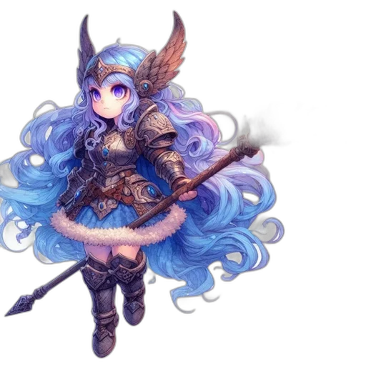 staff, dragon, sword, fantasy art transparent PNG cut-out