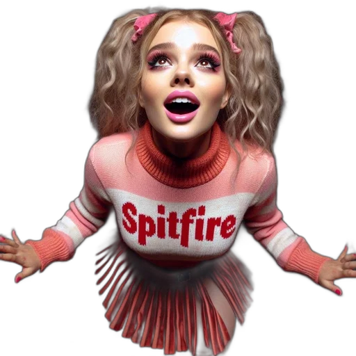 creature, dress, hair, robot transparent PNG cut-out