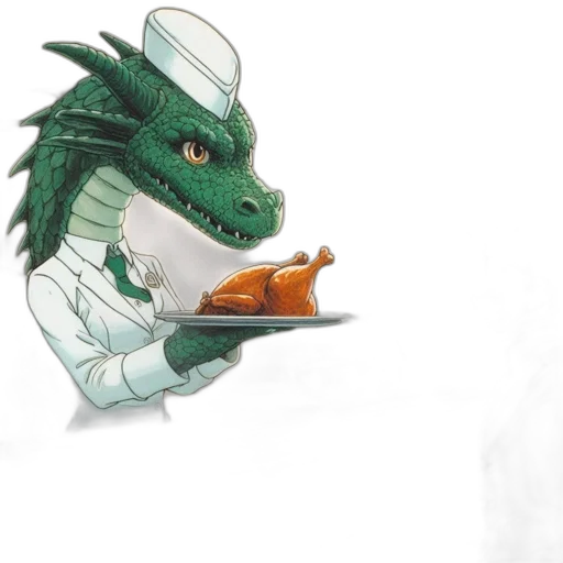 dragon, food, creature, concept art transparent PNG cut-out