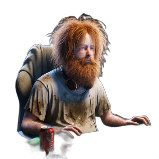 creature, animal, hair, staff transparent PNG cut-out