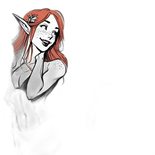 concept art, fantasy art, watercolor, comic book art transparent PNG cut-out