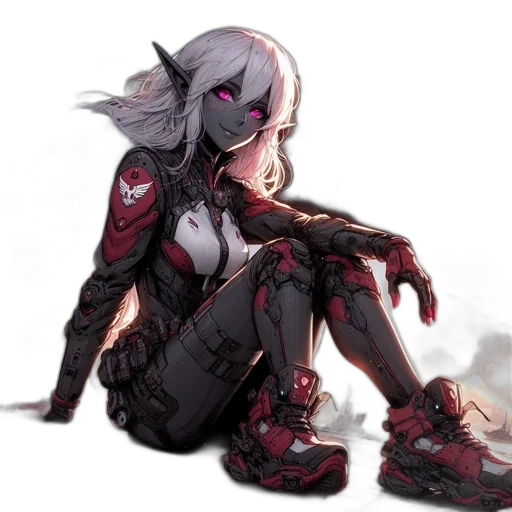 robot, weapon, jacket, mask transparent PNG cut-out