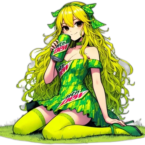 dress, staff, dragon, flower transparent PNG cut-out