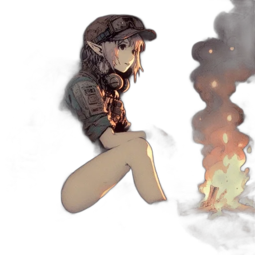 concept art, watercolor, comic book art, pixel art transparent PNG cut-out