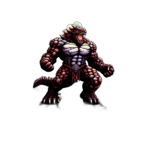 creature, dragon, animal, pixel art transparent PNG cut-out