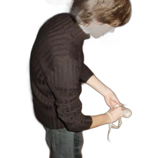 staff, hair, jacket, weapon transparent PNG cut-out
