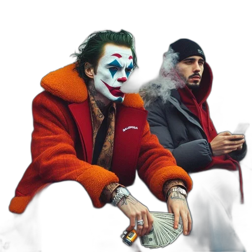 jacket, mask, concept art, comic book art transparent PNG cut-out