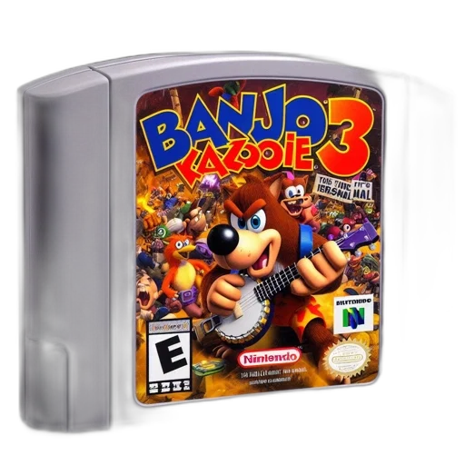 3d render, nintendo, game, cartridge transparent PNG cut-out