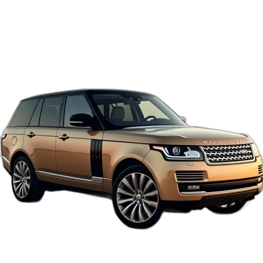 car, 3d render, photorealistic, tan transparent PNG cut-out