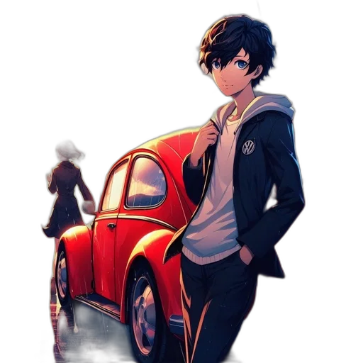 car, jacket, robot, weapon transparent PNG cut-out