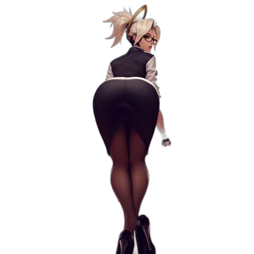 dress, staff, concept art, cartoon transparent PNG cut-out