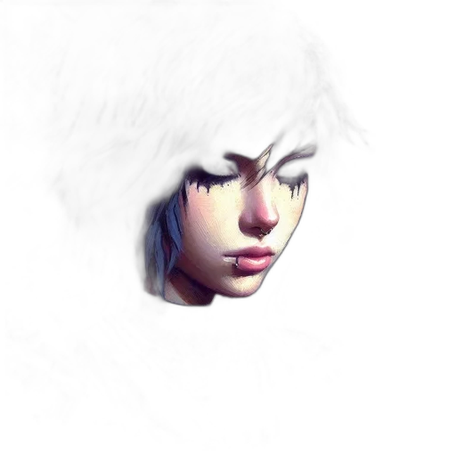 face, hat, mask, hair transparent PNG cut-out