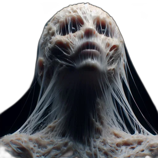 creature, hair, face, mask transparent PNG cut-out