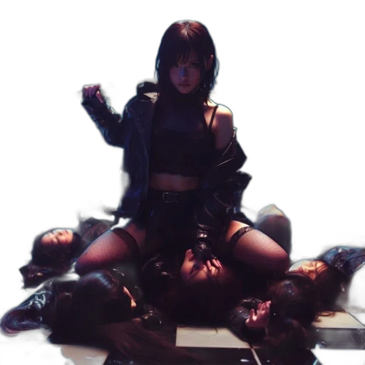 jacket, concept art, neon lights, fire transparent PNG cut-out