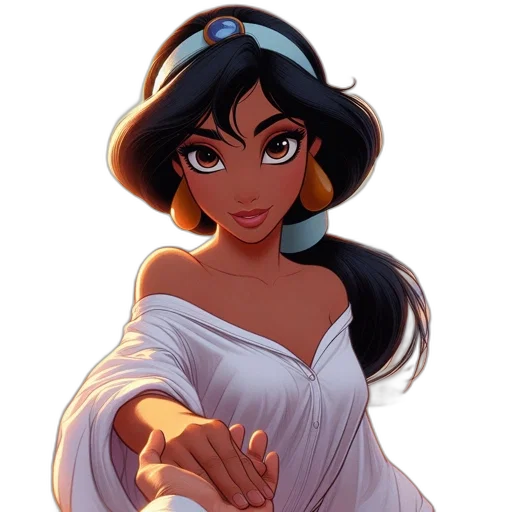 dress, staff, jewelry, fantasy art transparent PNG cut-out