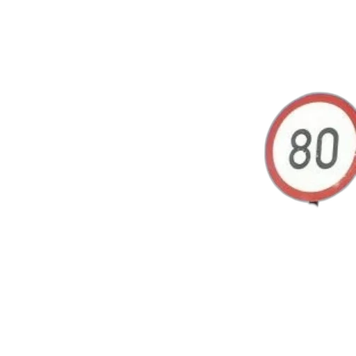 speed, limit, sign, displaying transparent PNG cut-out