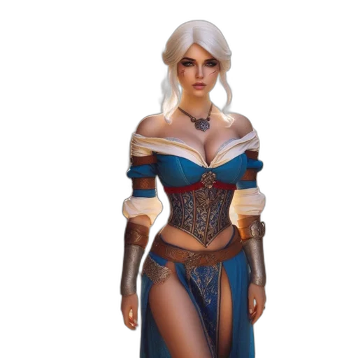 fantasy art, concept art, comic book art, 3d render transparent PNG cut-out