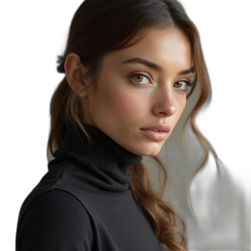 face, jacket, jewelry, staff transparent PNG cut-out