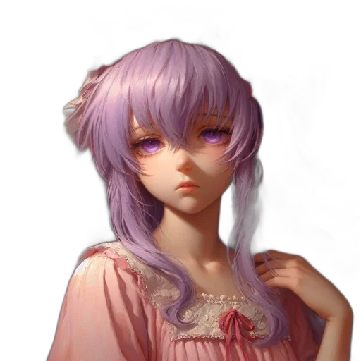 dress, face, creature, staff transparent PNG cut-out