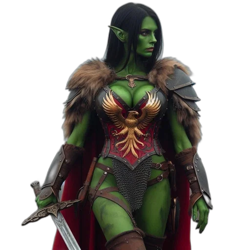concept art, fantasy art, comic book art, 3d render transparent PNG cut-out