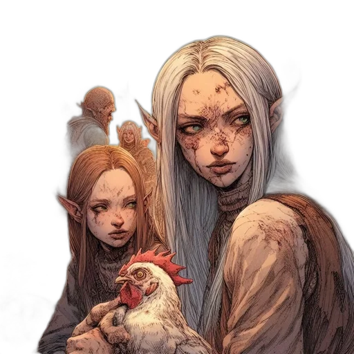 animal, creature, comic book art, concept art transparent PNG cut-out