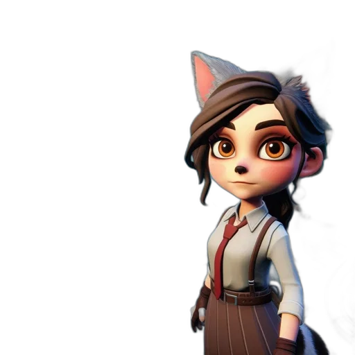 staff, face, 3d render, concept art transparent PNG cut-out
