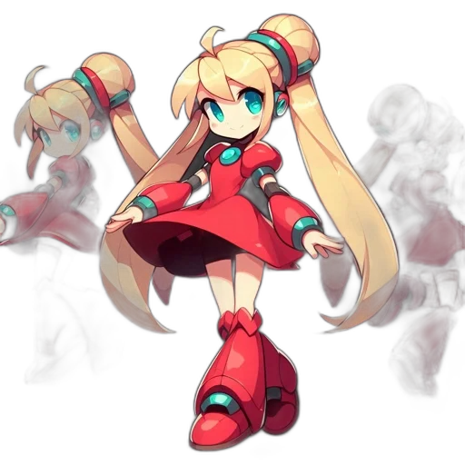 robot, weapon, staff, dress transparent PNG cut-out