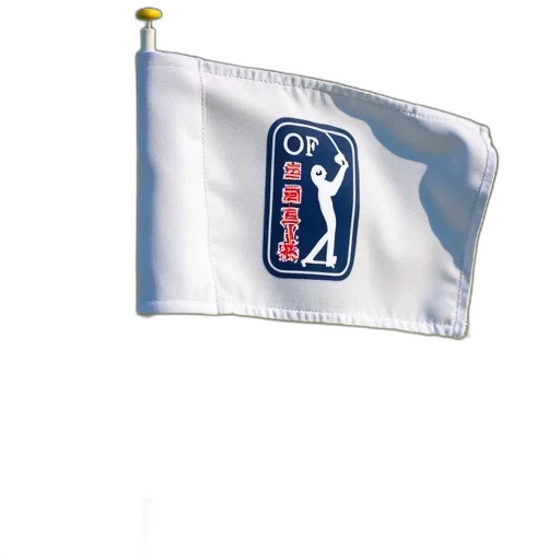 staff, golf, flag, mounted transparent PNG cut-out