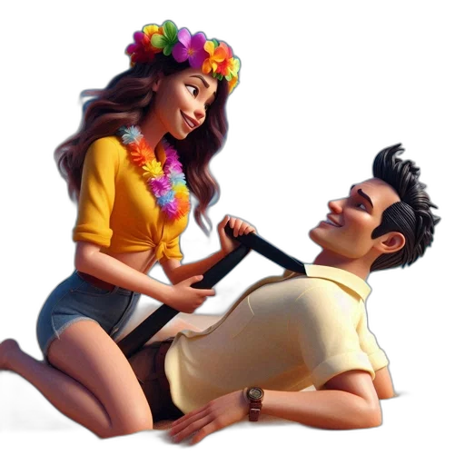 concept art, 3d render, photorealistic, beach transparent PNG cut-out