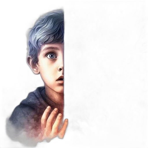 face, creature, photorealistic, 3d render transparent PNG cut-out