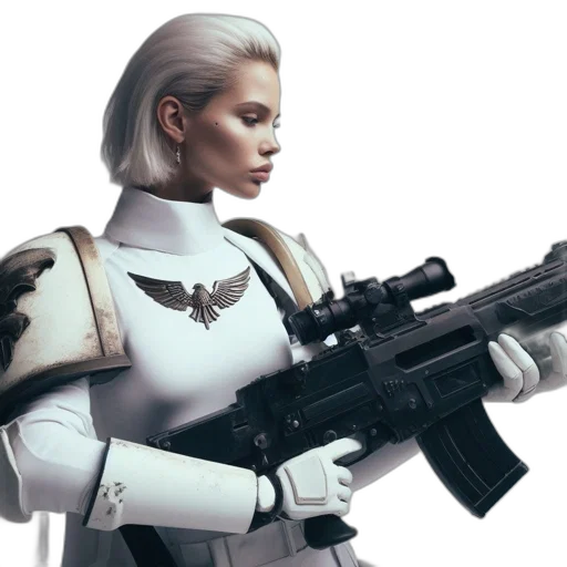 weapon, robot, concept art, 3d render transparent PNG cut-out