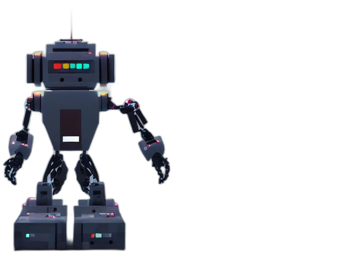 robot, 3d render, concept art, cyberpunk transparent PNG cut-out