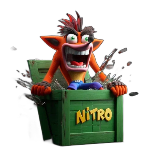 creature, animal, 3d render, concept art transparent PNG cut-out