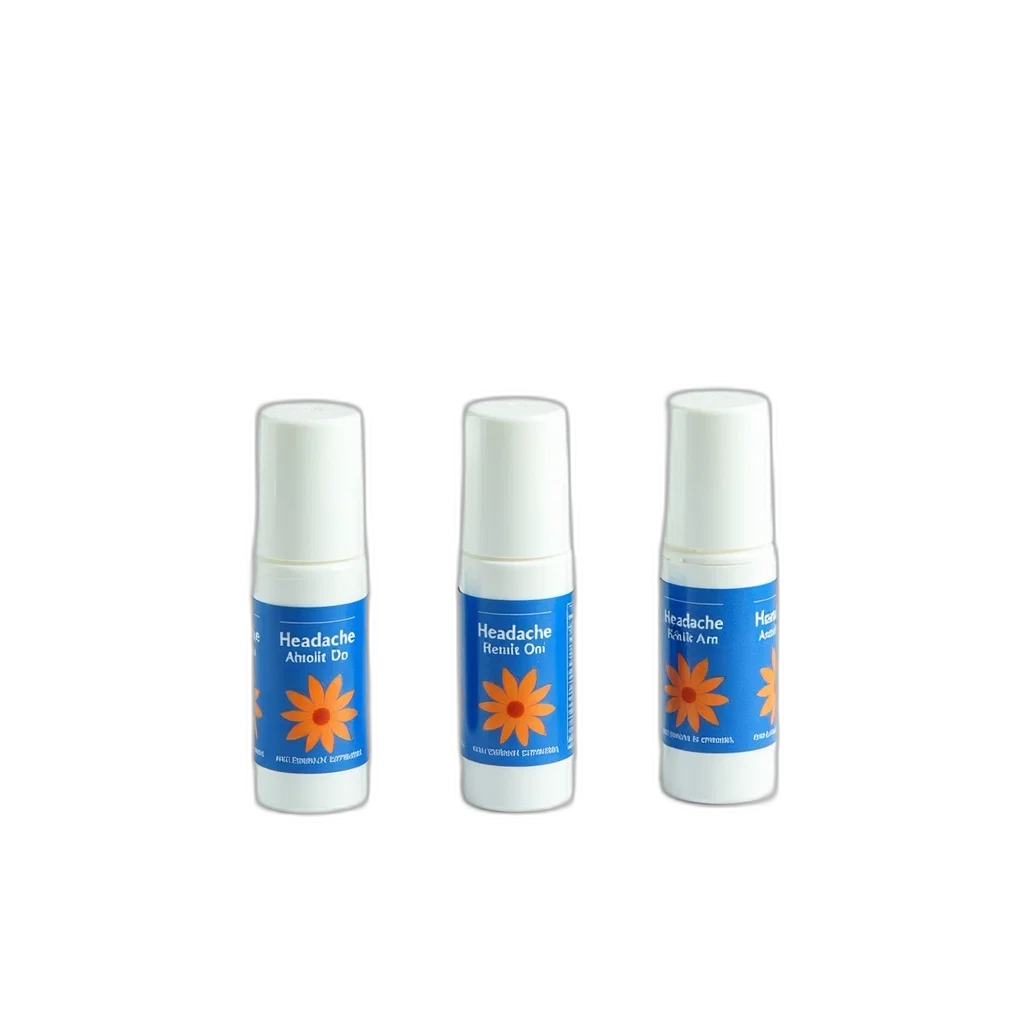 three, identical, bottles, headache transparent PNG cut-out