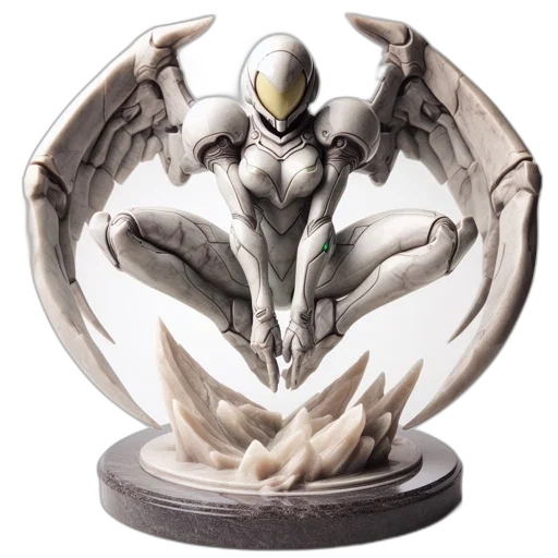 concept art, 3d render, predominantly, white transparent PNG cut-out
