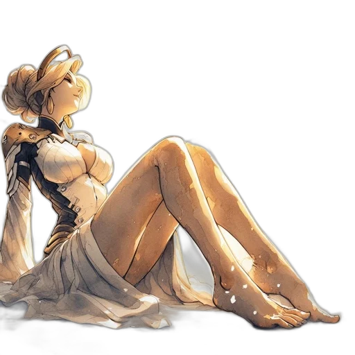 dress, crown, staff, robot transparent PNG cut-out