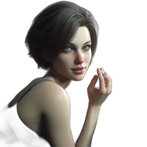 face, jewelry, dress, weapon transparent PNG cut-out