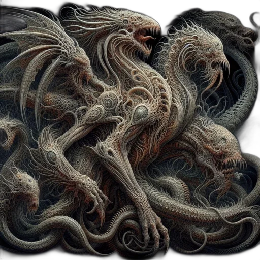 hair, dragon, creature, animal transparent PNG cut-out