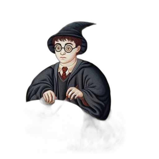 staff, hat, concept art, pixel art transparent PNG cut-out