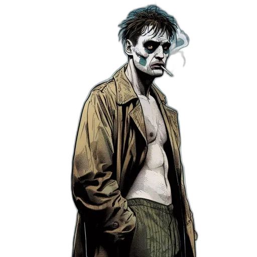 jacket, comic book art, concept art, cyberpunk transparent PNG cut-out