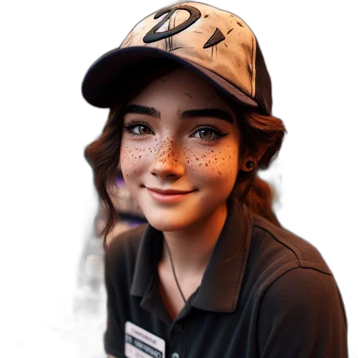 face, hat, staff, robot transparent PNG cut-out