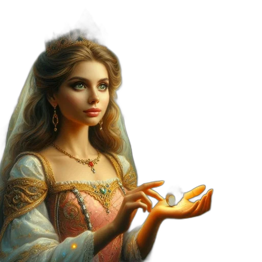 jewelry, dress, face, crown transparent PNG cut-out