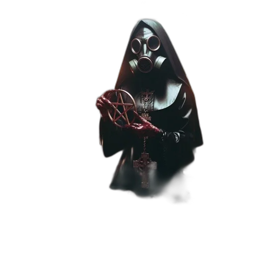 mask, robot, staff, creature transparent PNG cut-out