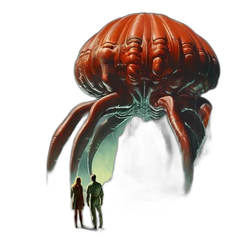creature, umbrella, jacket, animal transparent PNG cut-out