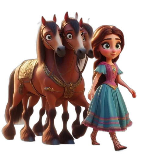 dress, animal, concept art, 3d render transparent PNG cut-out