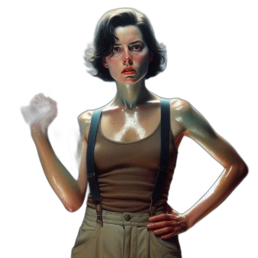 dress, face, mask, staff transparent PNG cut-out